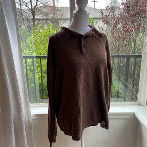 Heather Brown Mens Sweater M / Women's oversized S-L